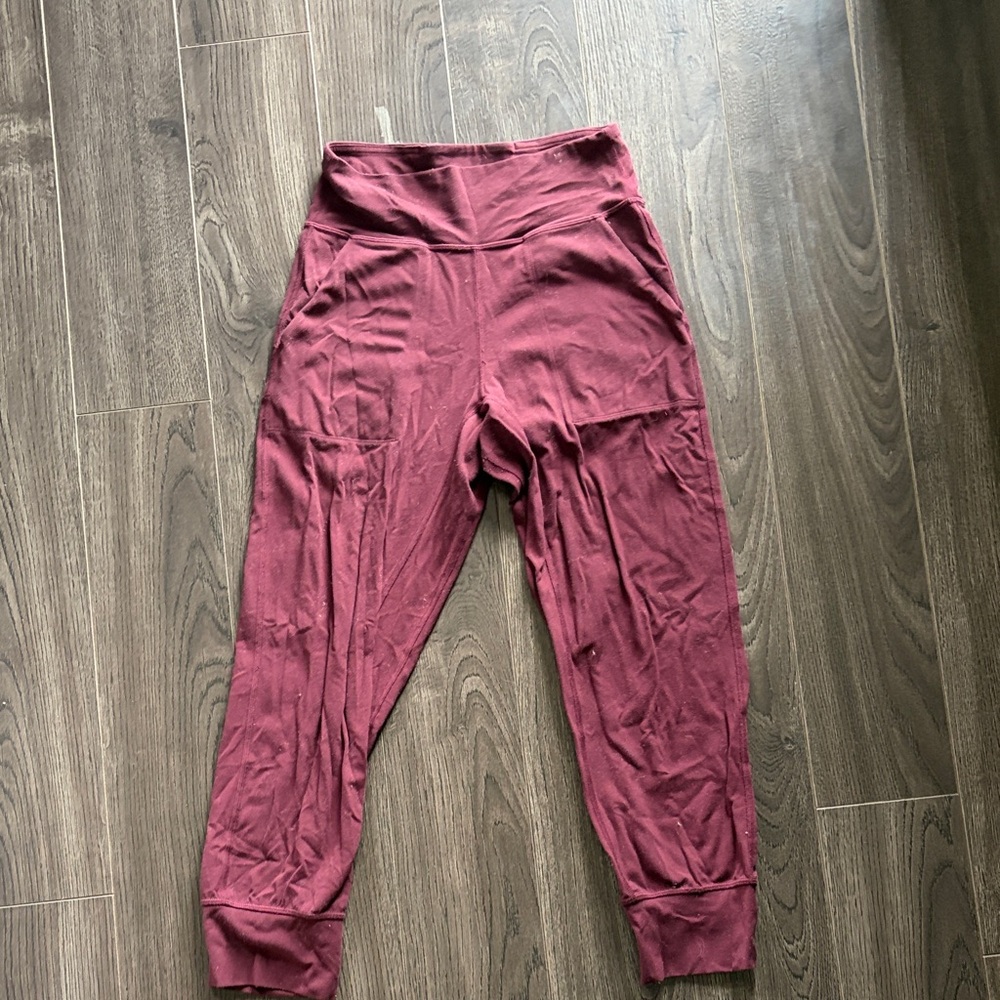 Lululemon Athletica Burgundy Joggers